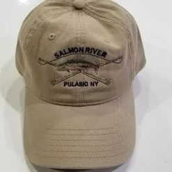 Fat Nancy's Tackle Shop Salmon River Crossed Rods Hat Apparel