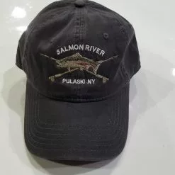 Fat Nancy's Tackle Shop Salmon River Crossed Rods Hat Apparel