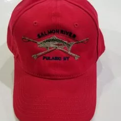 Fat Nancy's Tackle Shop Salmon River Crossed Rods Hat Apparel