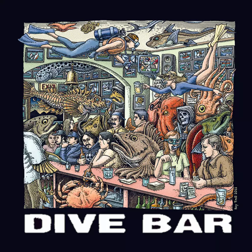 Fat Nancy's Tackle Shop Dive Bar T-Shirt Apparel