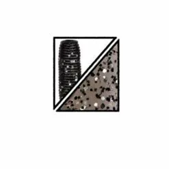 Gary Yamamoto 5" Smoke W/Blk & Silver Flake Yamasenko Plastic Bait