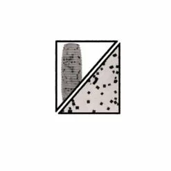 Plastic Bait Gary Yamamoto 5" Clear W/ Lg Blk Flake Yamasenko