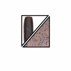 Plastic Bait Gary Yamamoto 5" Cinnamon W/Red & Blue Flake Yamasenko