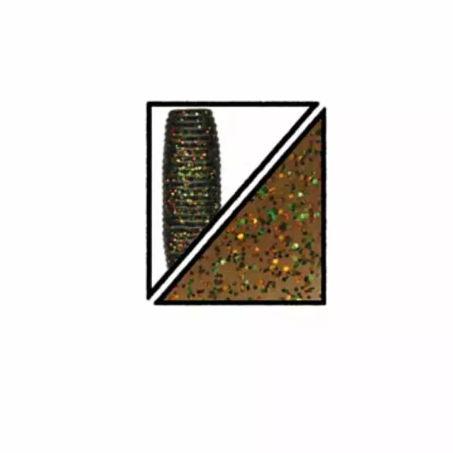 Gary Yamamoto 5" Smoke Rootbeer Green Copper Flakes Yamasenko Plastic Bait