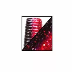 Gary Yamamoto 5" Black/Red W/Silver Flake Yamasenko Plastic Bait