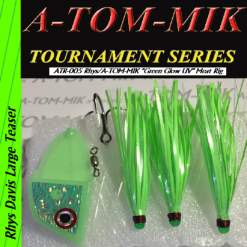 Lures A-TOM-MIK ATR-005 Rhys/A-TOM-MIK “Green Glow UV” Meat Rig
