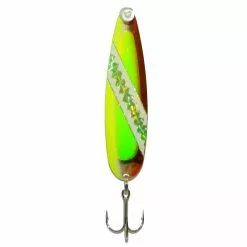 Michigan Stinger Spoon Caramel Dolphin Yellow UV Lures
