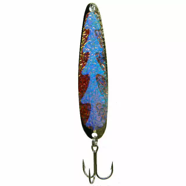 Michigan Stinger Spoon Black Wiggle UV Lures