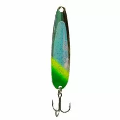 Lures Michigan Stinger Spoon Green Skirt UV
