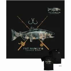 Fat Nancy's Tackle Shop Fat Nancy's Camo Salmon T-Shirt