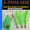 Lures A-TOM-MIK 017-King/A-TOM-MIK “UV Green” Meat Rig