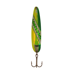 Michigan Stinger Spoon Green Dolphin Yellow UV Lures