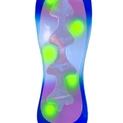 Lures Michigan Stinger Sidekick Flasher Blue Jeans Chartreuse Dots