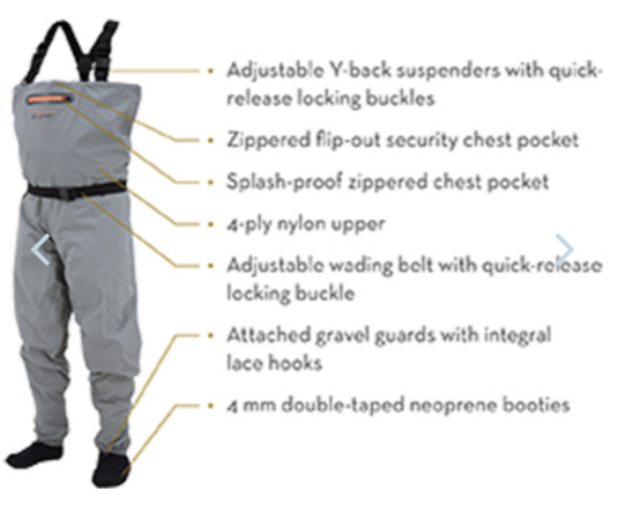 Wading Products Frogg Toggs Canyon II™ Stockingfoot Breathable Chest Wader