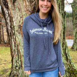 Fat Nancy's Tackle Shop Ladies Salmon River Turtleneck