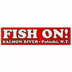 Fat Nancy's Tackle Shop Fish On Red Decal