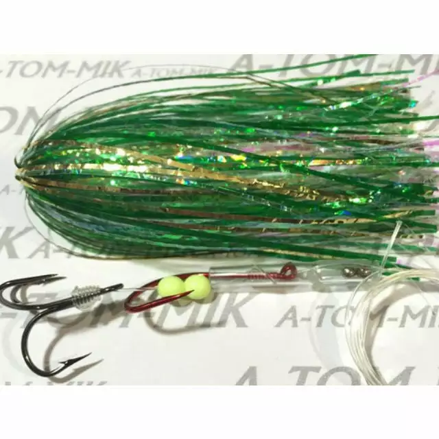 Lures A-TOM-MIK Tournament Series Trolling Flies T061 Green/Gold (2006)