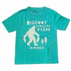 Fat Nancy's Tackle Shop Bigfoot Stole My Fish, Youth T-Shirt Apparel