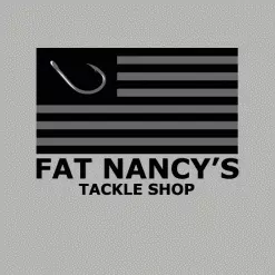 Fat Nancy's Tackle Shop Flag With Hook