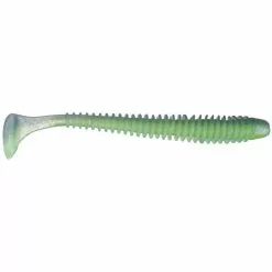 Keitech Swing Impact 4" Electric Blue & Chartreuse #450 Plastic Bait