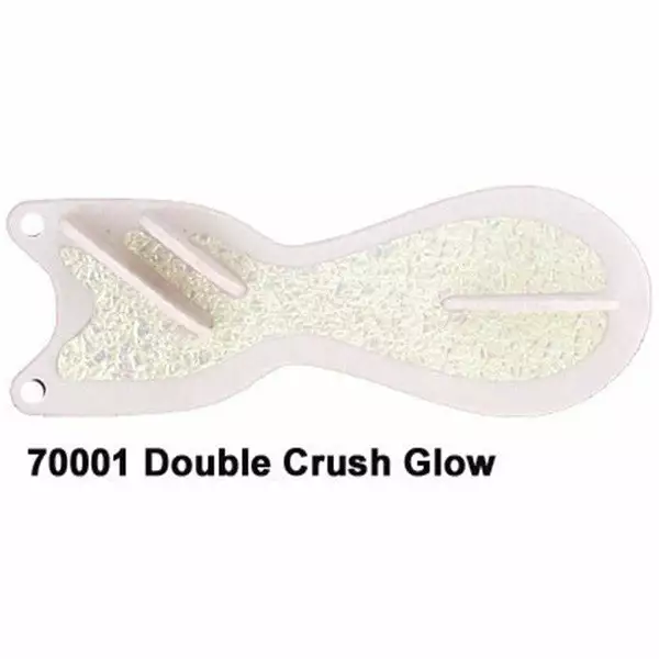 Dreamweaver Spin Doctor Flasher White Double Crush Glow Lures