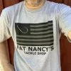 Fat Nancy's Tackle Shop Flag With Hook