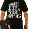 Fat Nancy's Tackle Shop Apparel Fat Nancy's Life Liberty Happiness T-Shirt