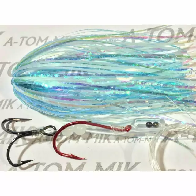A-TOM-MIK Tournament Series Trolling Flies T069 Powder Blue Glow (2008)