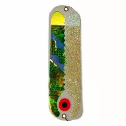 Lures Pro King Flasher White RGV Half Chin Green